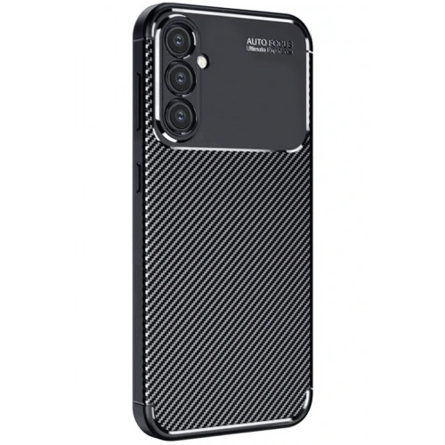 BFS  Samsung Galaxy A56 Kılıf Auto Focus Karbon Kapak - Siyah