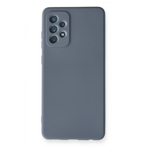 BFS  Samsung Galaxy A72 Kılıf Nano içi Kadife Silikon - Gri