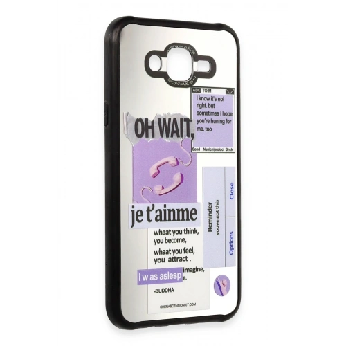 BFS  Samsung Galaxy J7 Kılıf Mirror Desenli Kapak - Mirror - 4