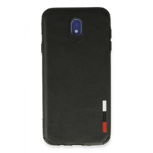 BFS  Samsung Galaxy J7 Pro / J730 Kılıf Loop Deri Silikon - Siyah