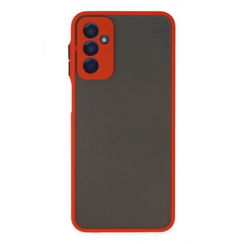 BFS  Samsung Galaxy M13 Kılıf Montreal Silikon Kapak - Kırmızı