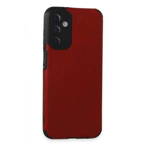 BFS  Samsung Galaxy M14 5G Kılıf Loop Deri Silikon - Kırmızı