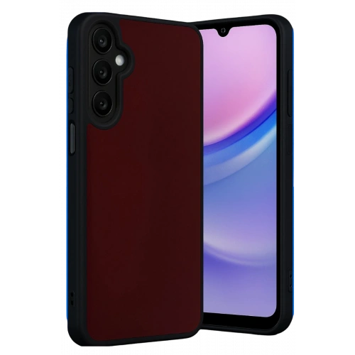 BFS  Samsung Galaxy M15 Kılıf Aras Deri Kapak - Bordo