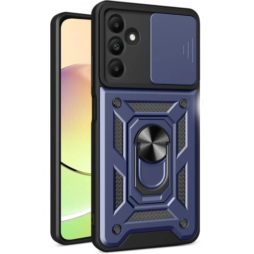 BFS  Samsung Galaxy M15 Kılıf Pars Lens Yüzüklü Silikon - Lacivert