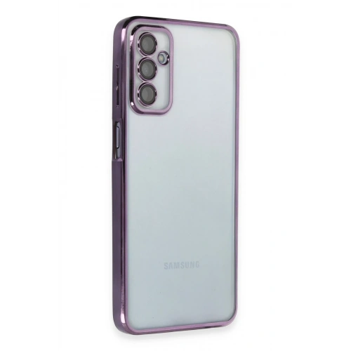 BFS  Samsung Galaxy M23 Kılıf  Lensli Silikon - Mor