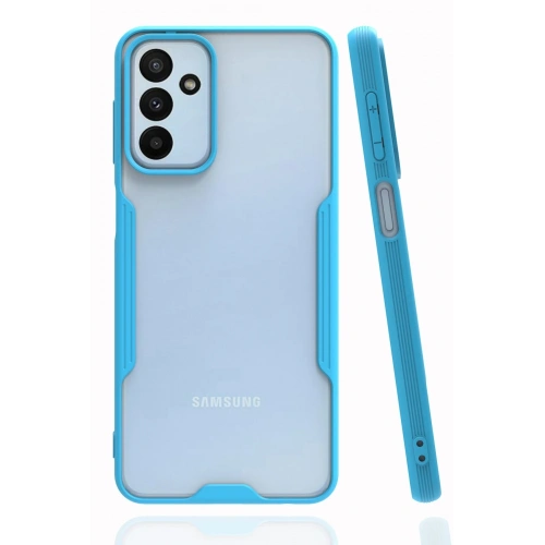 BFS  Samsung Galaxy M23 Kılıf Platin Silikon - Mavi