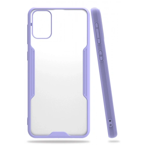 BFS  Samsung Galaxy M31 Kılıf Platin Silikon - Lila