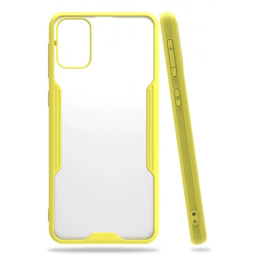 BFS  Samsung Galaxy M31 Kılıf Platin Silikon - Sarı