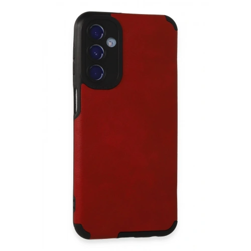 BFS  Samsung Galaxy M34 5G Kılıf Loop Deri Silikon - Kırmızı
