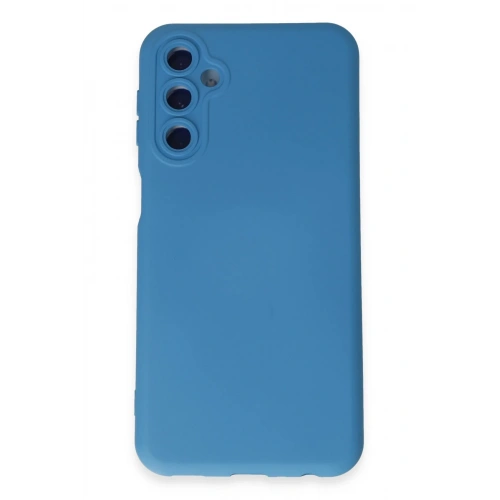 BFS  Samsung Galaxy M34 5G Kılıf Nano içi Kadife Silikon - Mavi