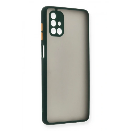 BFS  Samsung Galaxy M51 Kılıf Montreal Silikon Kapak - Yeşil