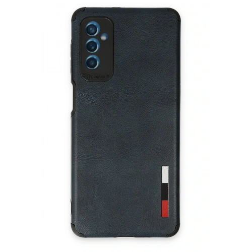 BFS  Samsung Galaxy M52 5G Kılıf Loop Deri Silikon - Lacivert