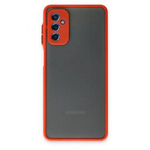BFS  Samsung Galaxy M52 5G Kılıf Montreal Silikon Kapak - Kırmızı
