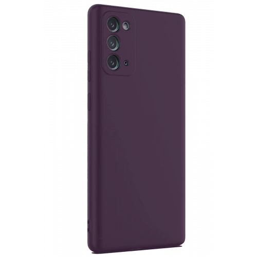 BFS  Samsung Galaxy Note 20 Kılıf First Silikon - Mürdüm