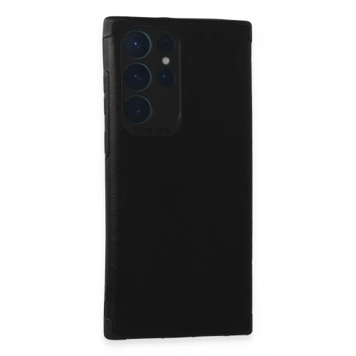 BFS  Samsung Galaxy S22 Ultra Kılıf Loop Deri Silikon - Siyah