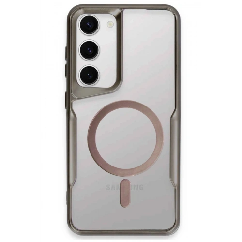 BFS Samsung Galaxy S23 Kılıf Boyi Magsafe Silikon Kapak - Titan Gri