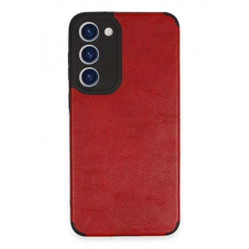 BFS  Samsung Galaxy S23 Plus Kılıf Loop Deri Silikon - Kırmızı
