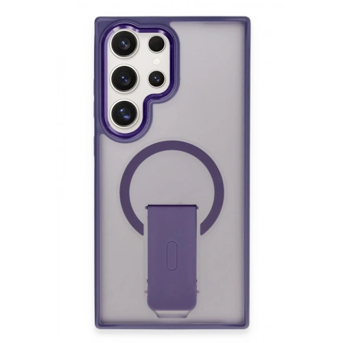 BFS  Samsung Galaxy S23 Ultra Tork Magsafe Standlı Kapak - Derin Mor