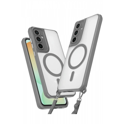 BFS Samsung Galaxy S24 FE Kılıf Enka Magsafe Silikon Kılıf - Titan Gri