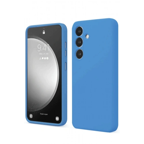 BFS  Samsung Galaxy S24 FE Kılıf First Silikon - Mavi
