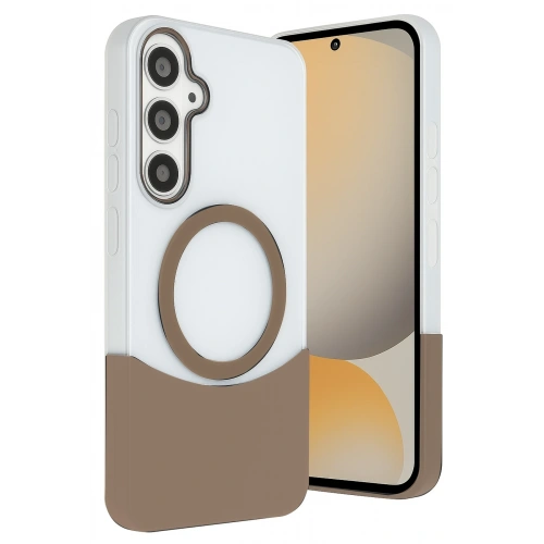 BFS  Samsung Galaxy S24 FE Velar Magsafe Kapak - Çöl Titanyum