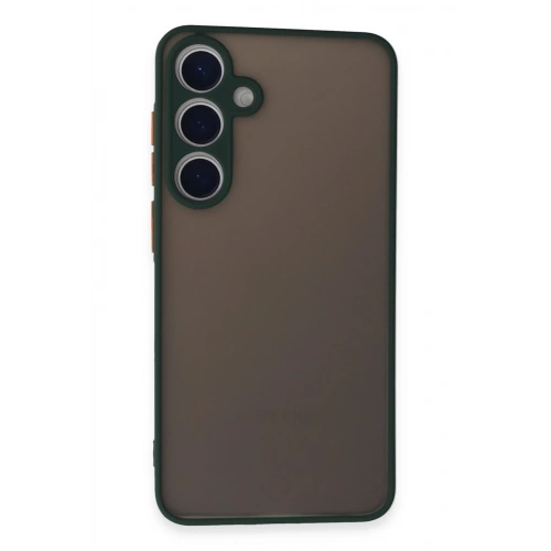 BFS  Samsung Galaxy S24 Kılıf Montreal Silikon Kapak - Yeşil