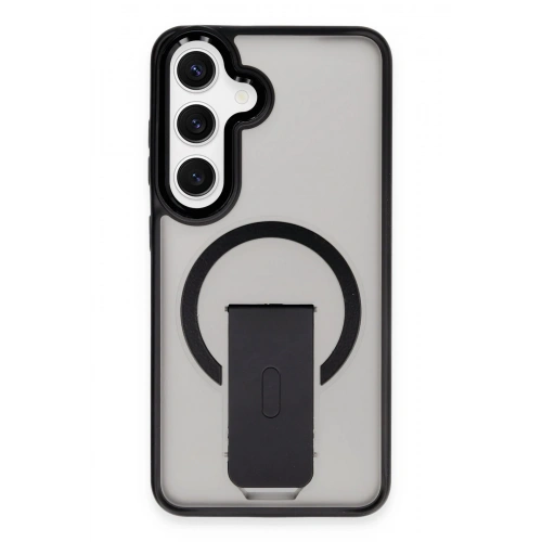 BFS  Samsung Galaxy S24 Tork Magsafe Standlı Kapak - Siyah