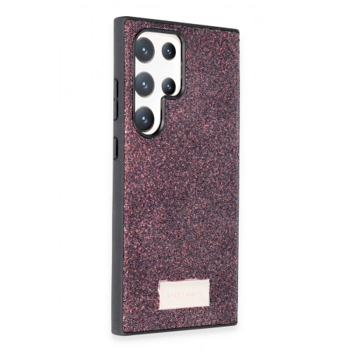 BFS  Samsung Galaxy S24 Ultra Bright Simli Kapak - Derin Mor