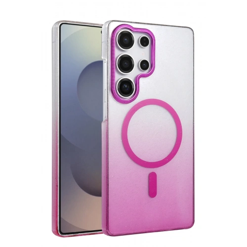 BFS  Samsung Galaxy S24 Ultra Glossy Magsafe Kapak - Mor