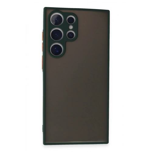 BFS  Samsung Galaxy S24 Ultra Kılıf Montreal Silikon Kapak - Yeşil