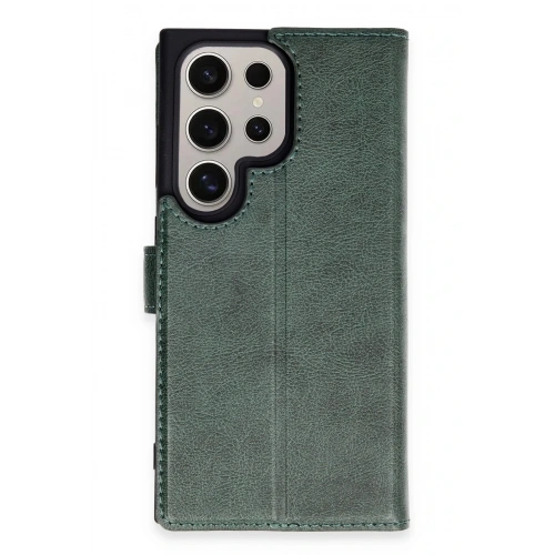 BFS  Samsung Galaxy S24 Ultra Kılıf Trend S Plus Kapaklı Kılıf - Yeşil