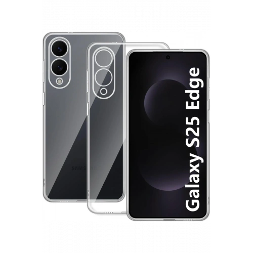 BFS  Samsung Galaxy S25 Edge Kılıf Lüx Şeffaf Silikon