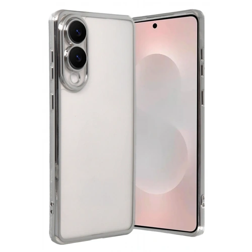 BFS  Samsung Galaxy S25 Edge  Lensli Silikon - Gümüş