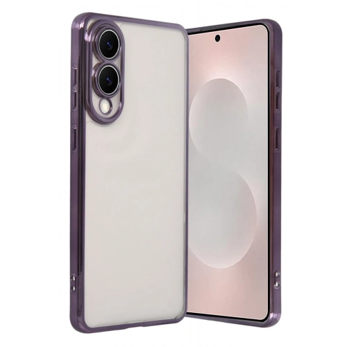 BFS  Samsung Galaxy S25 Edge  Lensli Silikon - Mor