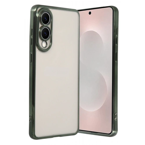 BFS Samsung Galaxy S25 Edge Lensli Silikon - Yeşil