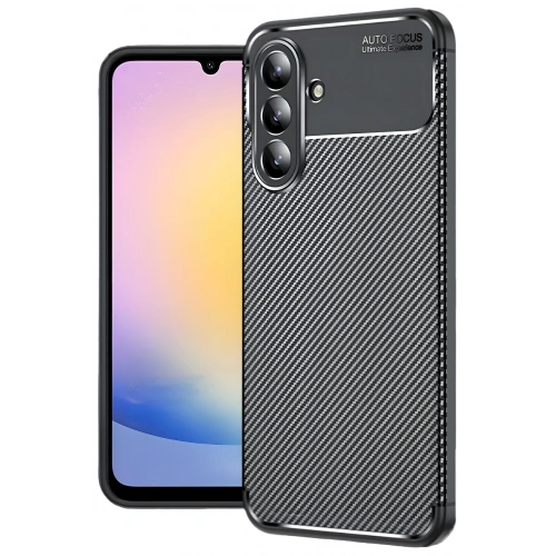 BFS  Samsung Galaxy S25 FE Auto Focus Karbon Kapak - Siyah