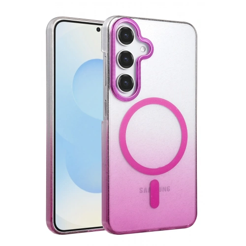 BFS  Samsung Galaxy S25 Glossy Magsafe Kapak - Mor