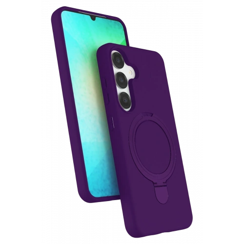 BFS  Samsung Galaxy S25 Regal Magsafe Standlı Kapak - Derin Mor