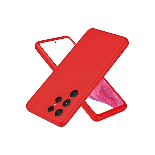BFS  Samsung Galaxy S25 Ultra Kılıf First Silikon - Kırmızı