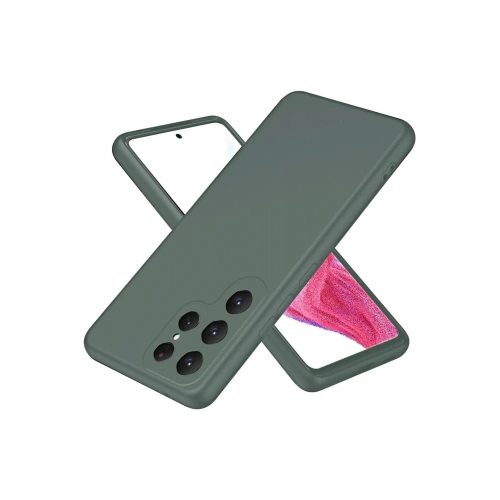 BFS  Samsung Galaxy S25 Ultra Kılıf First Silikon - Koyu Yeşil