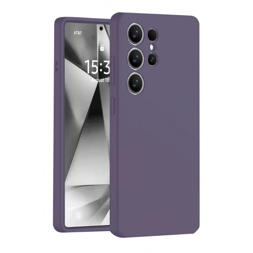 BFS  Samsung Galaxy S25 Ultra Kılıf Nano içi Kadife Silikon - Mor