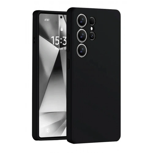 BFS  Samsung Galaxy S25 Ultra Kılıf Nano içi Kadife Silikon - Siyah