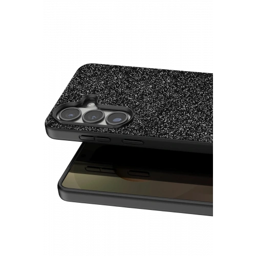 BFS Samsung Galaxy S26 Bright Simli Kapak - Siyah