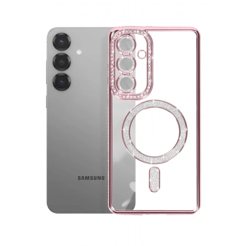 BFS Samsung Galaxy S26 Joke Simli Magneticsafe Kılıf - Pembe