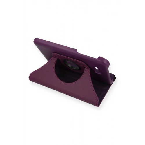 BFS  Samsung Galaxy T110 / T113 Tab 3 Lite 7 Kılıf 360 Tablet Deri Kılıf - Mürdüm