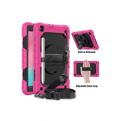 BFS  Samsung Galaxy T290 Tab A 8 Kılıf Pars Tablet Kapak - Pembe