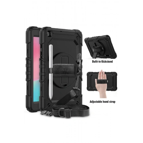 BFS  Samsung Galaxy T290 Tab A 8 Kılıf Pars Tablet Kapak - Siyah