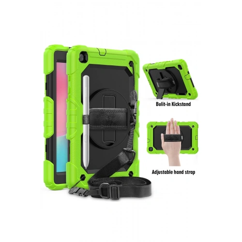 BFS  Samsung Galaxy T290 Tab A 8 Kılıf Pars Tablet Kapak - Yeşil