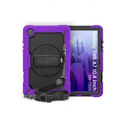 BFS  Samsung Galaxy T500 Tab A7 10.4 Kılıf Pars Tablet Kapak - Mor