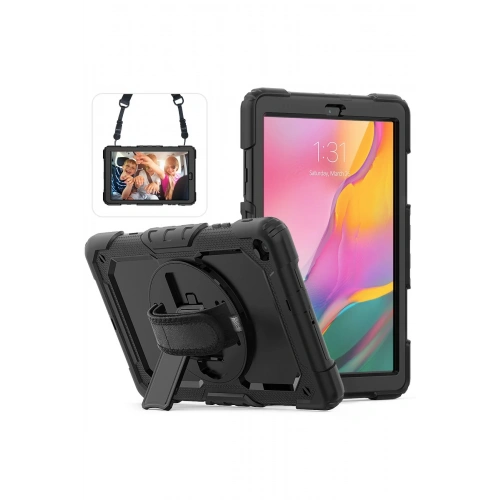 BFS  Samsung Galaxy T510 Tab A 10.1 Kılıf Pars Tablet Kapak - Siyah